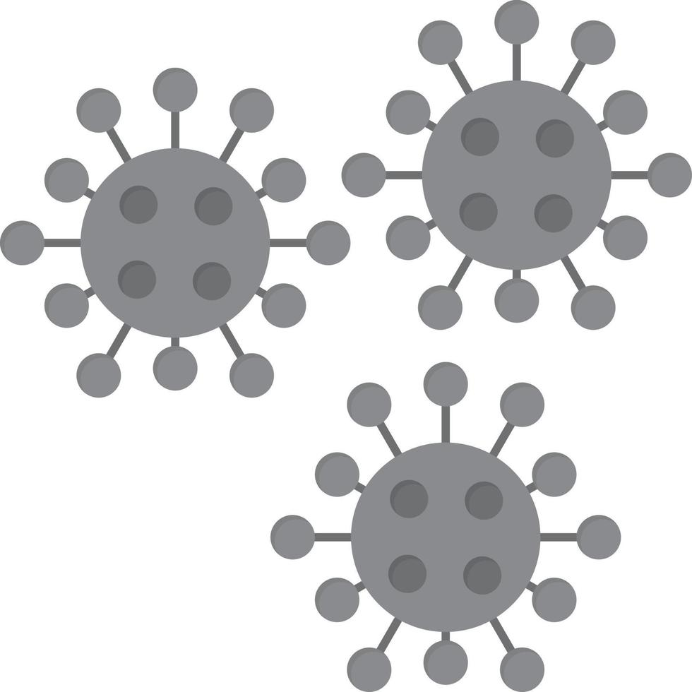 Disease Flat Greyscale vector