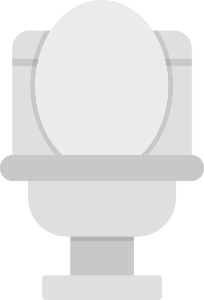 Wc Flat Greyscale vector