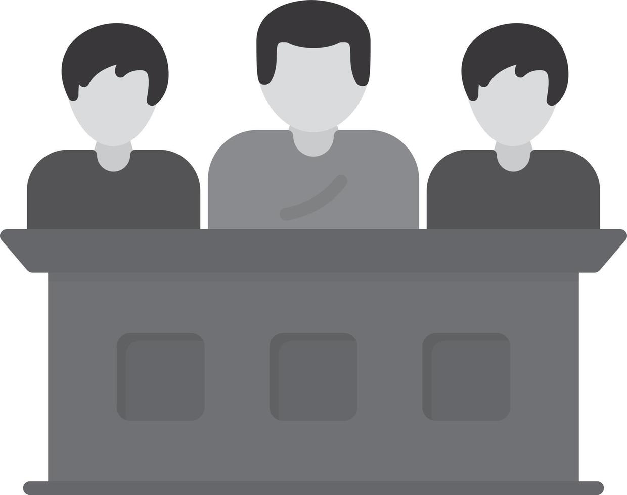 Contest Flat Greyscale vector