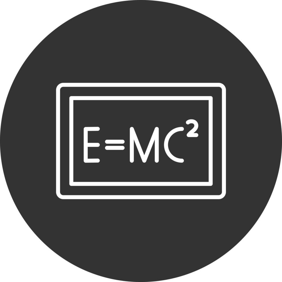 Formula Line Inverted Icon vector