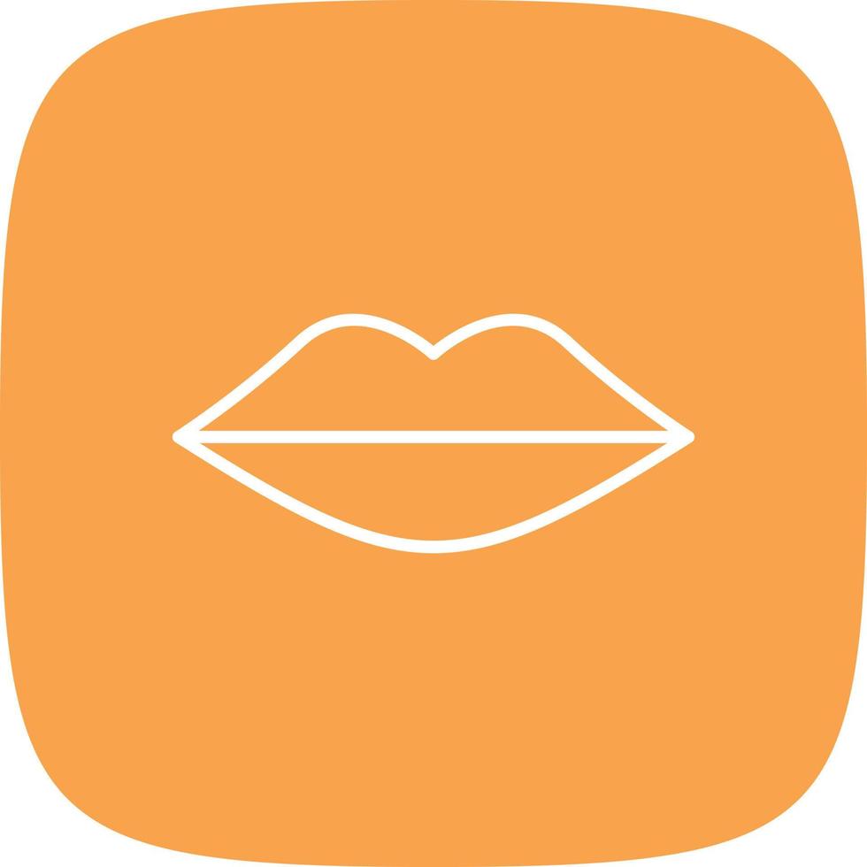 Lips Line Round Corner vector