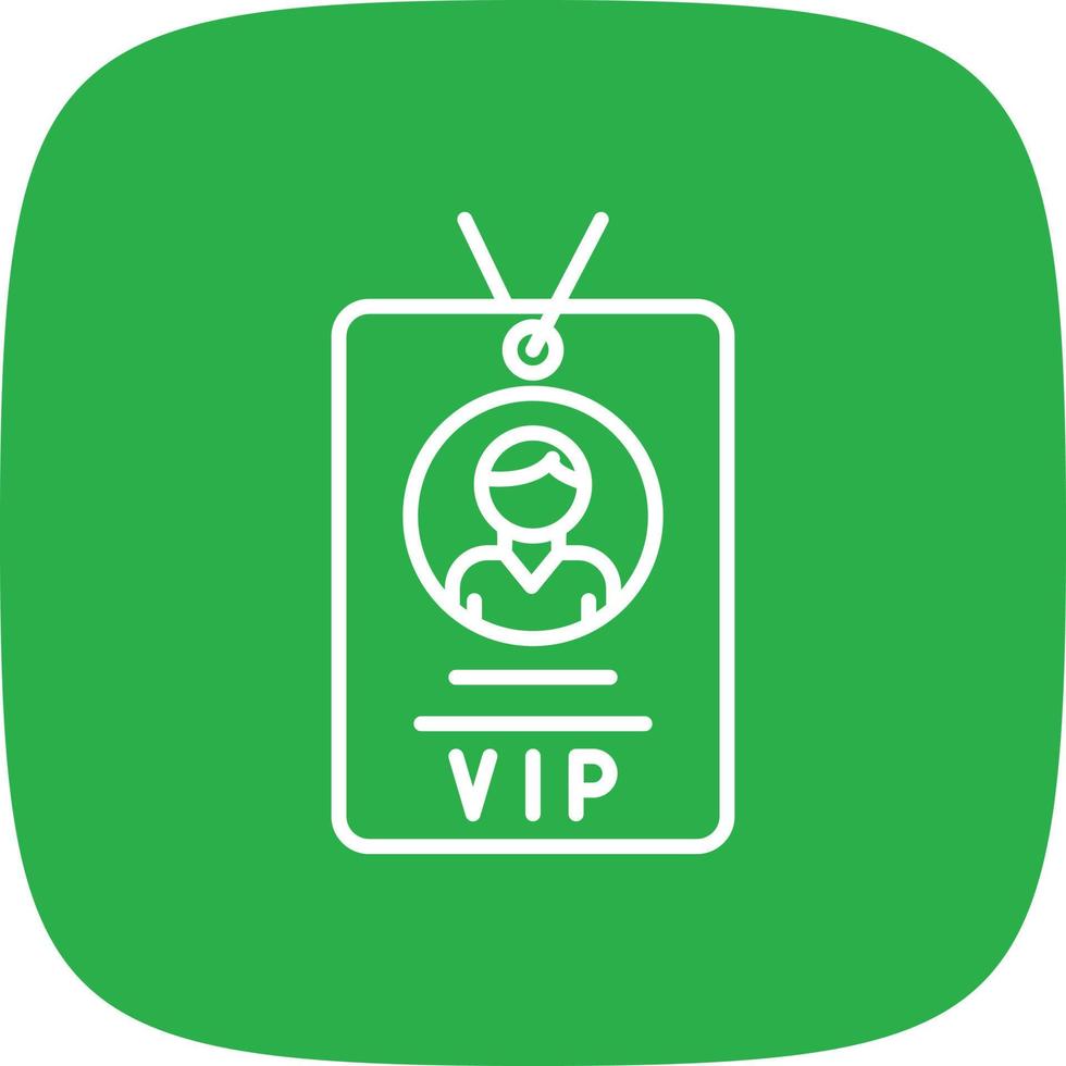 Vip Pass Line Round Corner vector