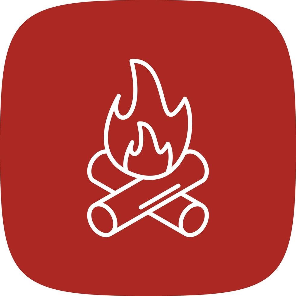 Fire Pollution Line Round Corner vector