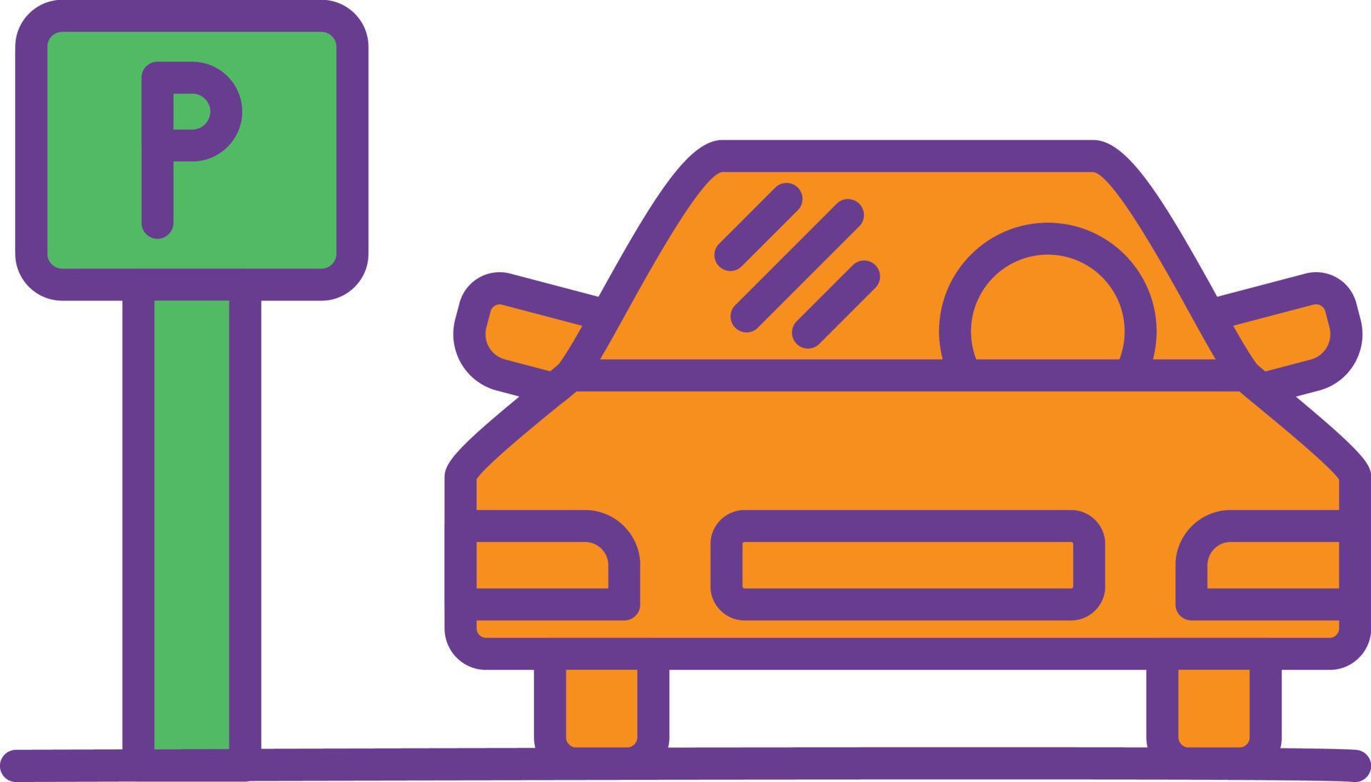 20 Parking Lot Line Filled Two Color 9918229 Vector Art at Vecteezy