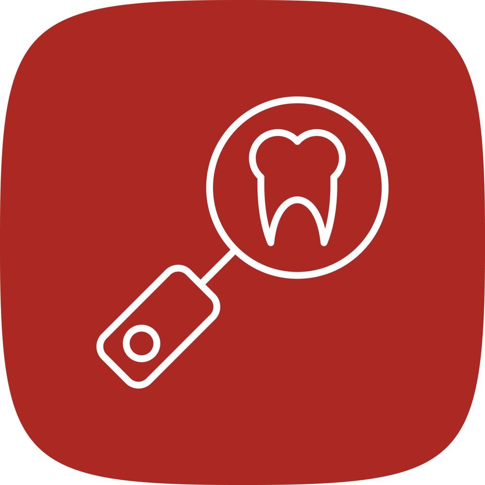 Denture Line Round Corner vector