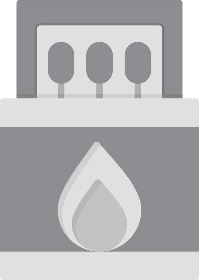 Matches Flat Greyscale vector