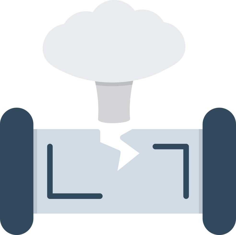 Gas Leak Flat Greyscale vector
