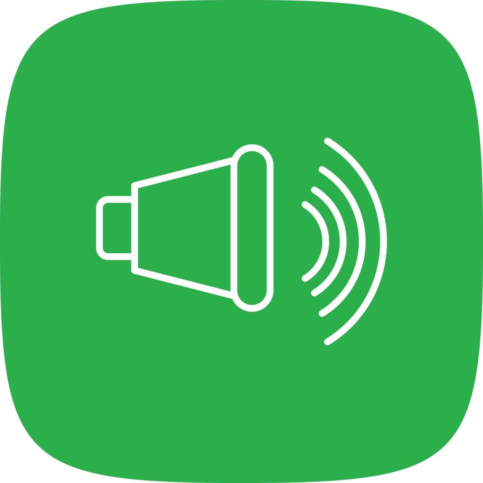 Speaker Line Round Corner vector