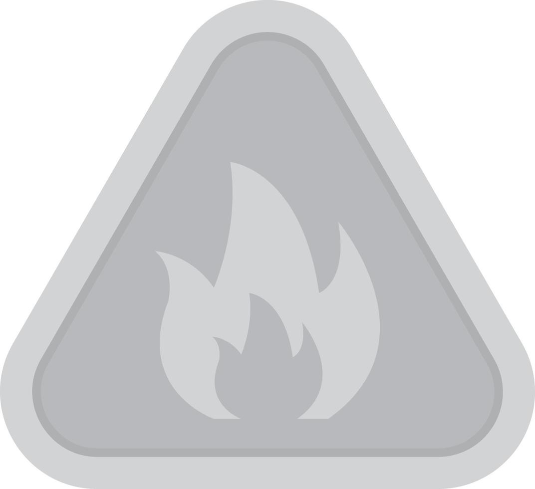 Fire Flat Greyscale vector