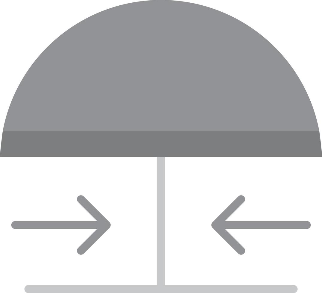 Emergency Button Flat Greyscale vector
