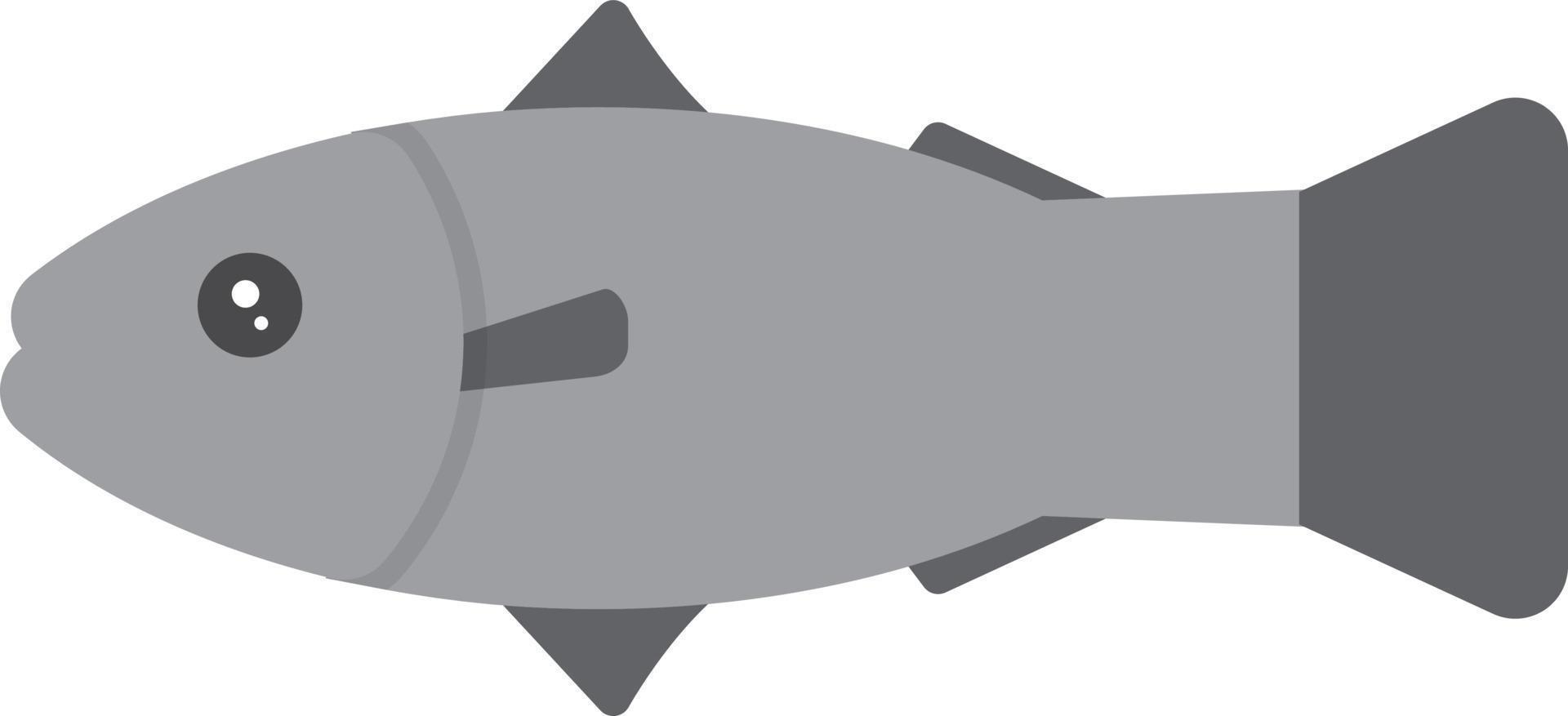 Salmon Flat Greyscale vector