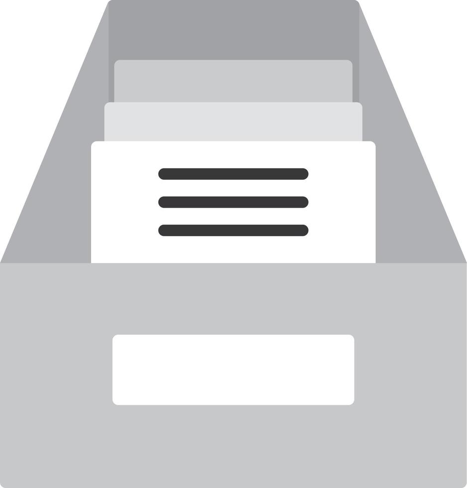 Archive Flat Greyscale vector