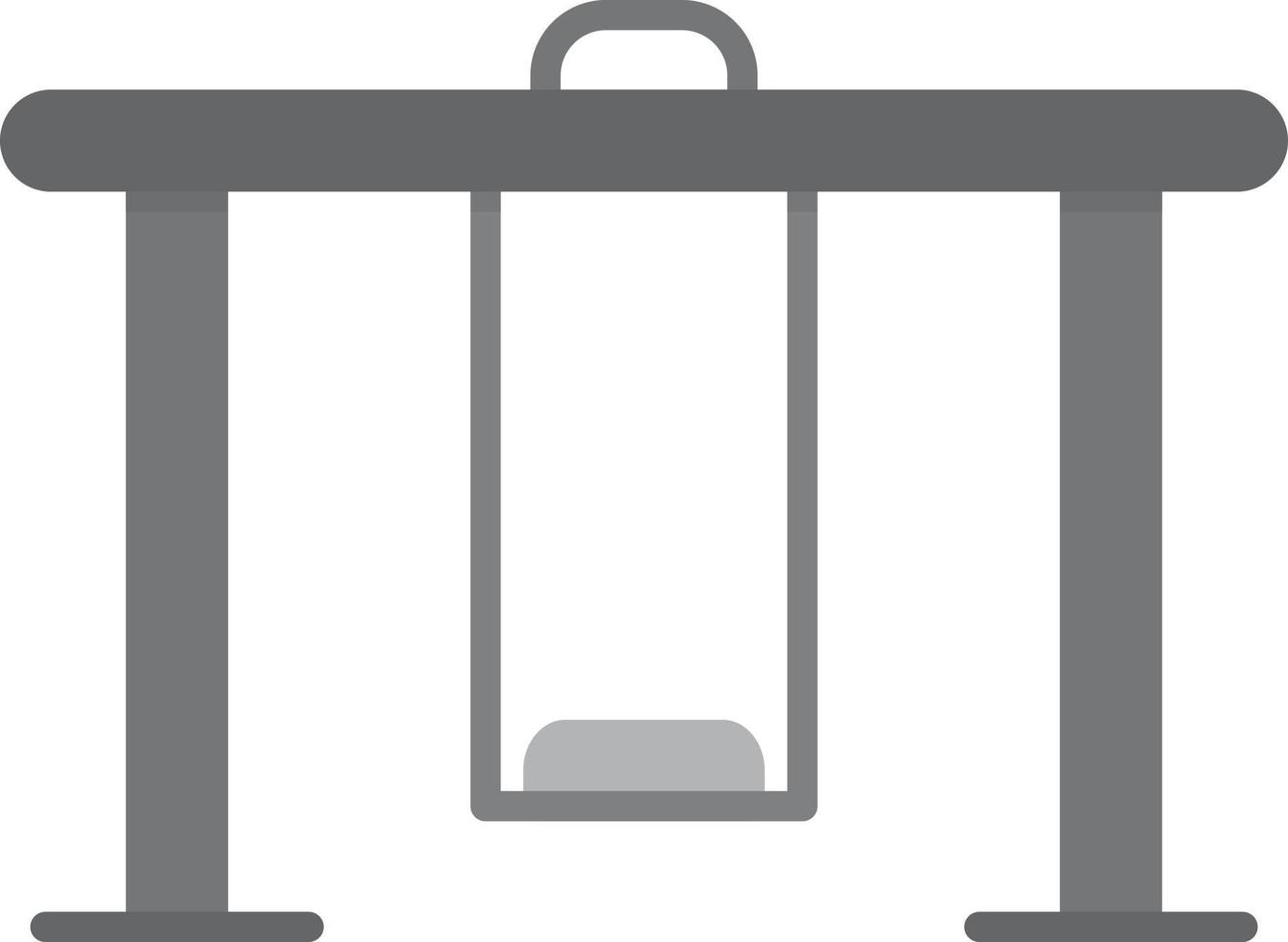Swing Flat Greyscale vector