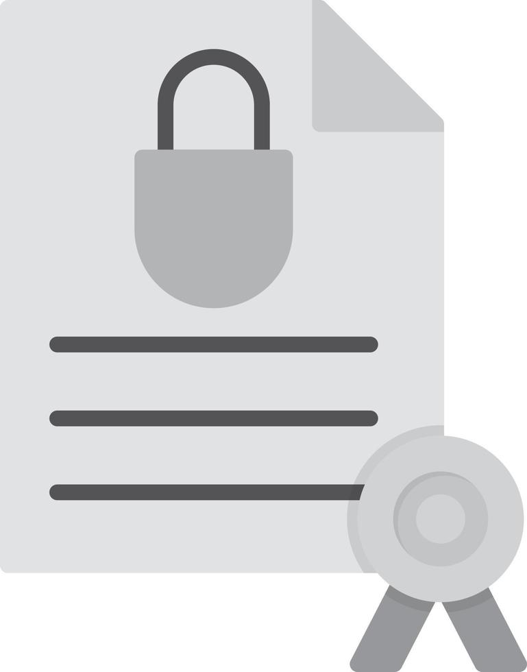 Guarantee Flat Greyscale vector