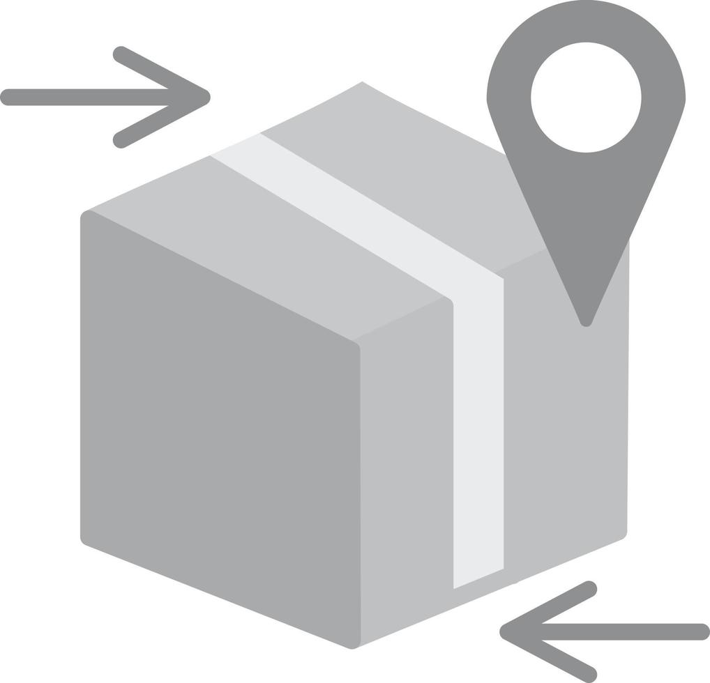 Inbound Flat Greyscale vector
