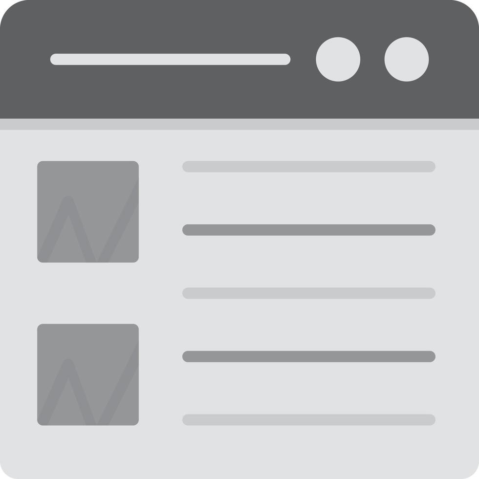 Native Advertising Flat Greyscale vector