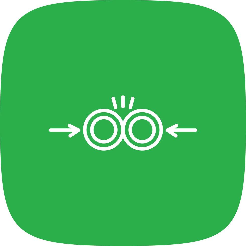Collision Line Round Corner vector