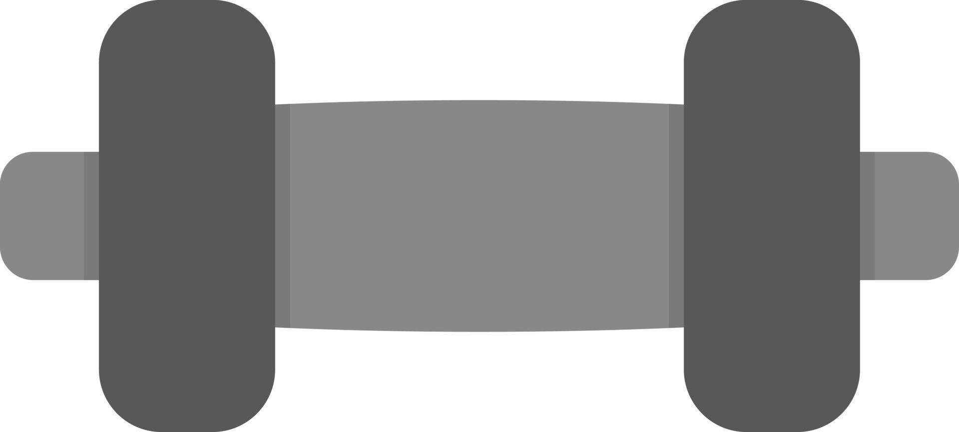 Dumble Flat Greyscale vector