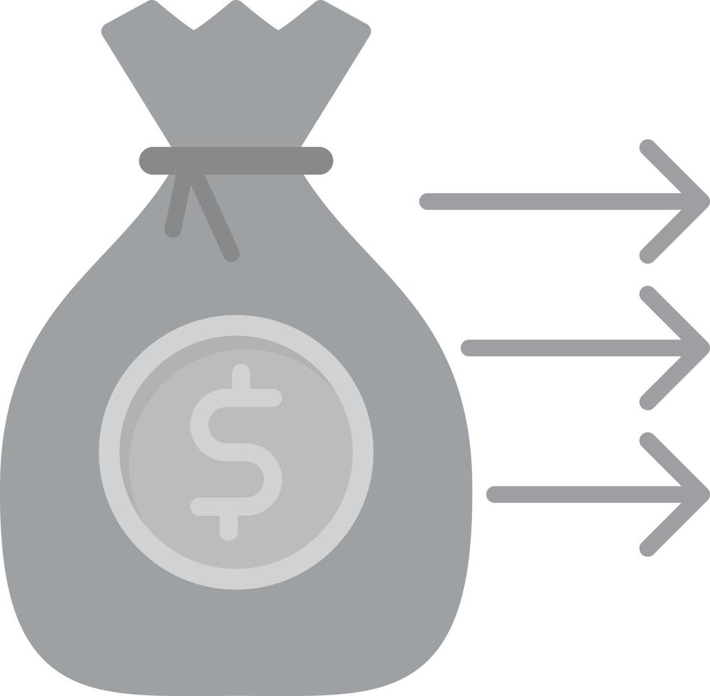 Payment Gateway Flat Greyscale vector