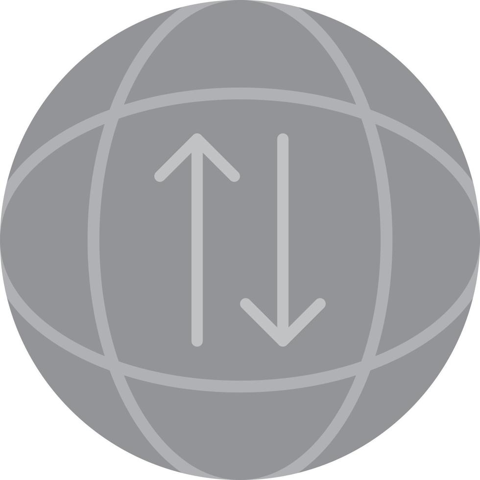 Global Transfer Flat Greyscale vector