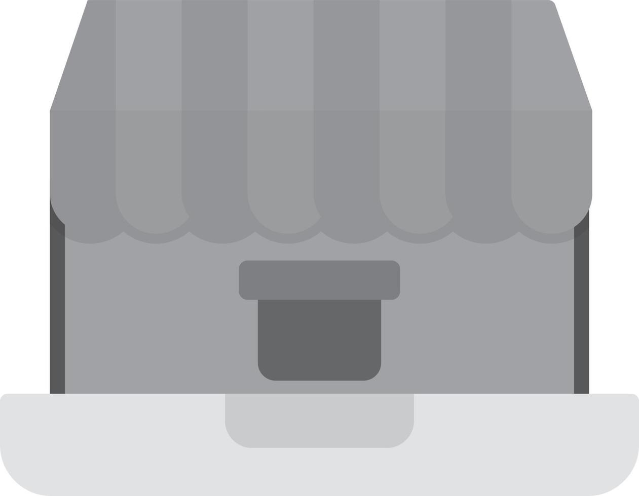 Buy Now Flat Greyscale vector