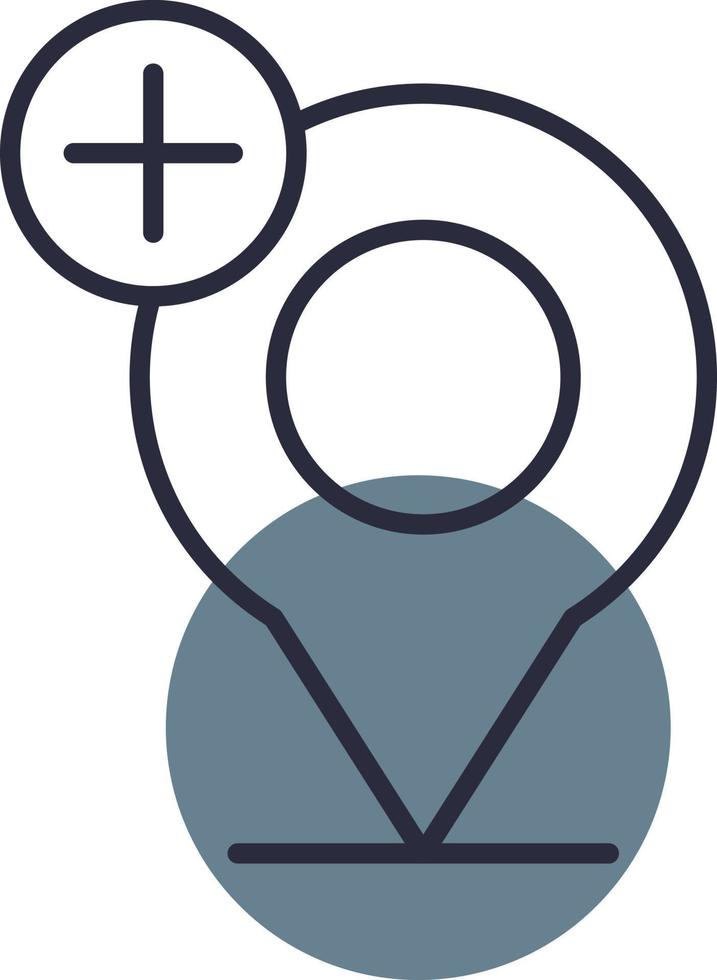 Add Point Line Sesa Circle Icon vector