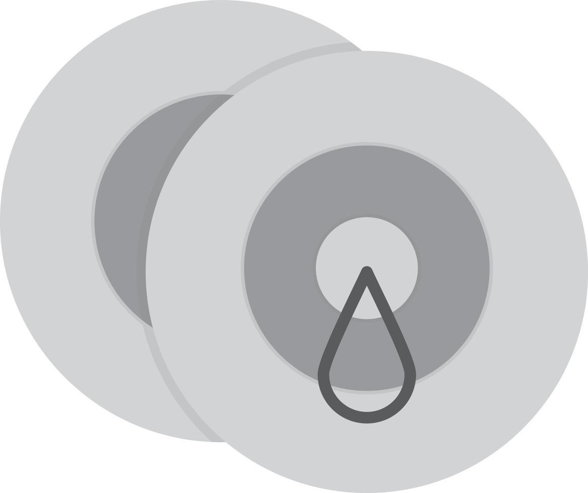 Cymbals Flat Greyscale vector