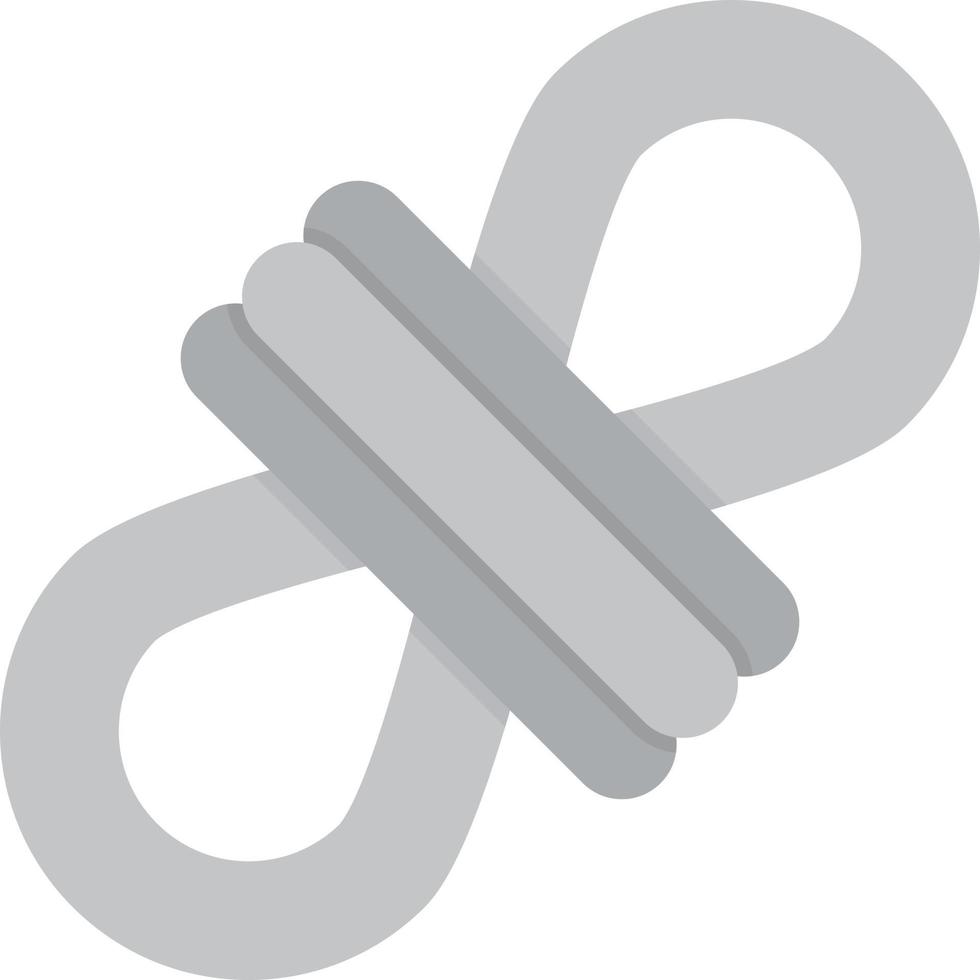 Rope Flat Greyscale vector