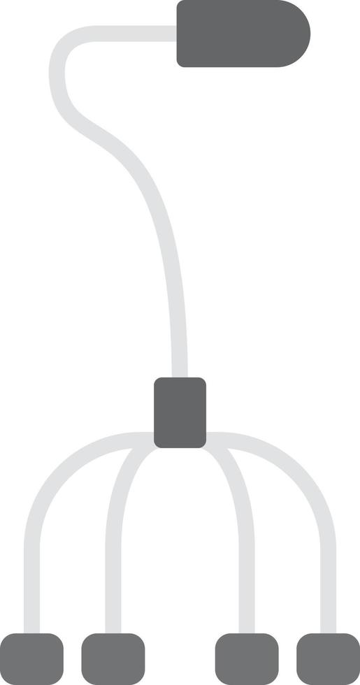 Walking Stick Flat Greyscale vector
