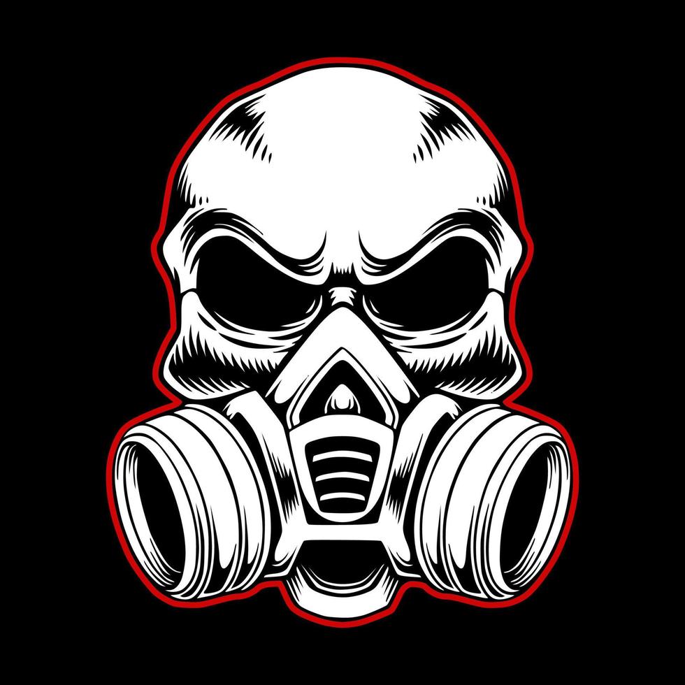 Skull head logo icon design vector