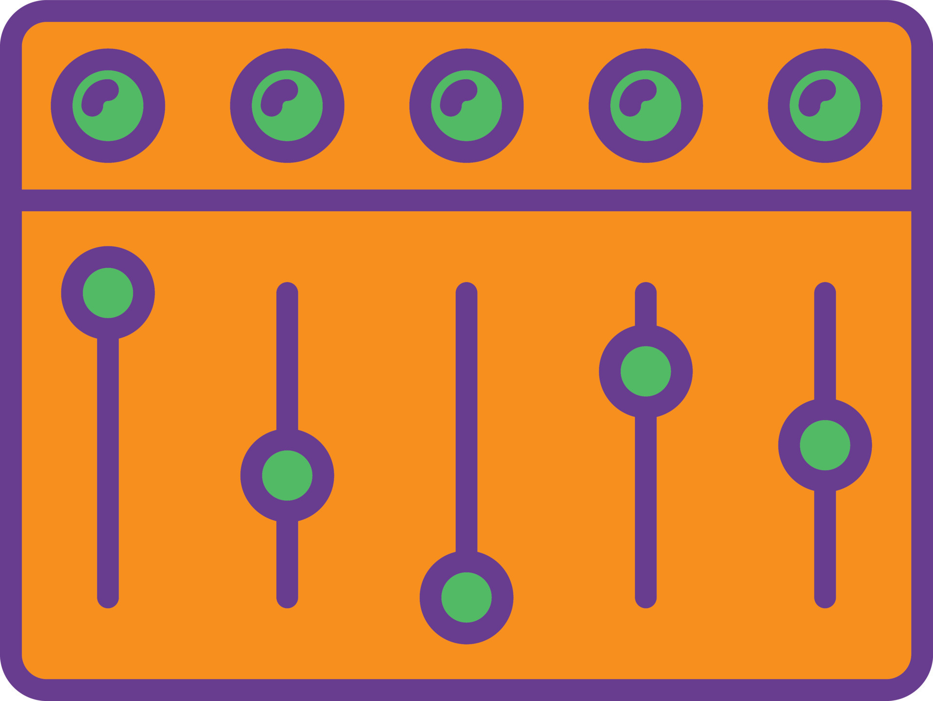 Mixer Line Multicolor 9918977 Vector Art at Vecteezy