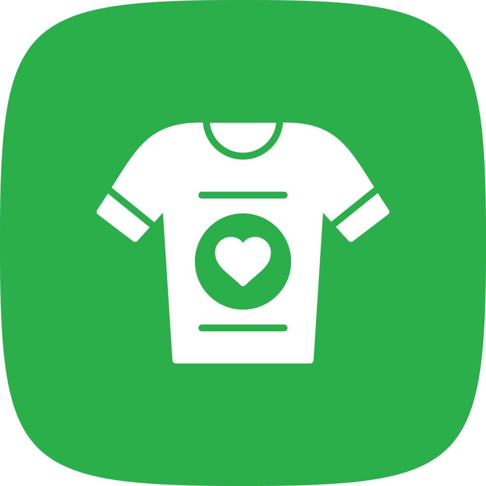 T Shirt Glyph Round Corner vector