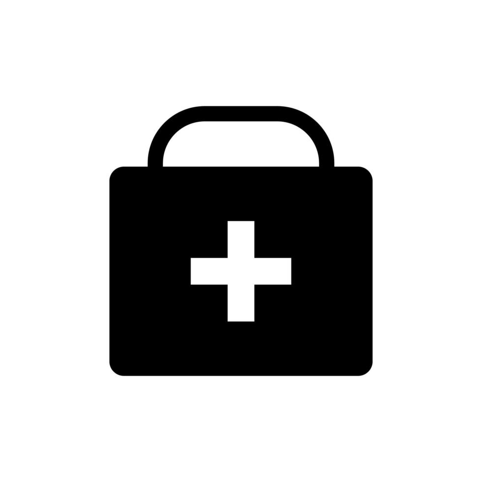 plantillas de diseño de vectores de iconos de kit médico sobre fondo blanco