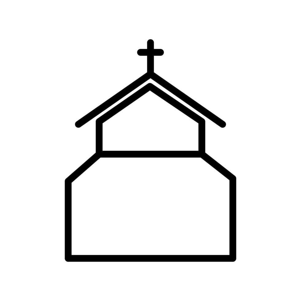 Church building icon vector design templates on white background