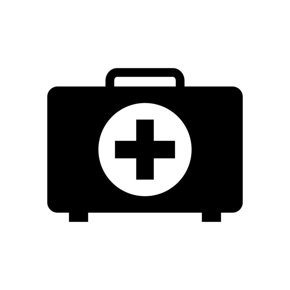 plantillas de diseño de vectores de iconos de kit médico sobre fondo blanco