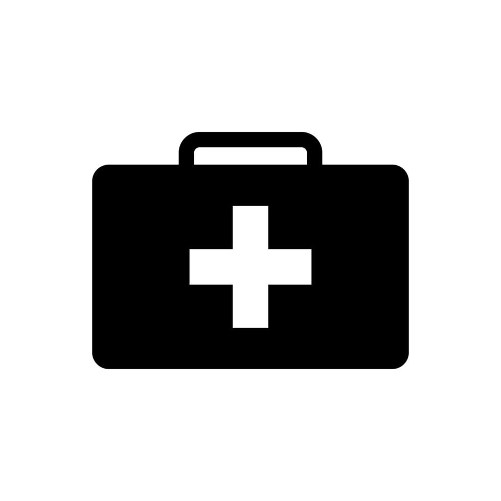 plantillas de diseño de vectores de iconos de kit médico sobre fondo blanco