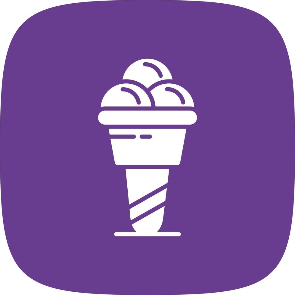 Ice Cream Color Icon vector