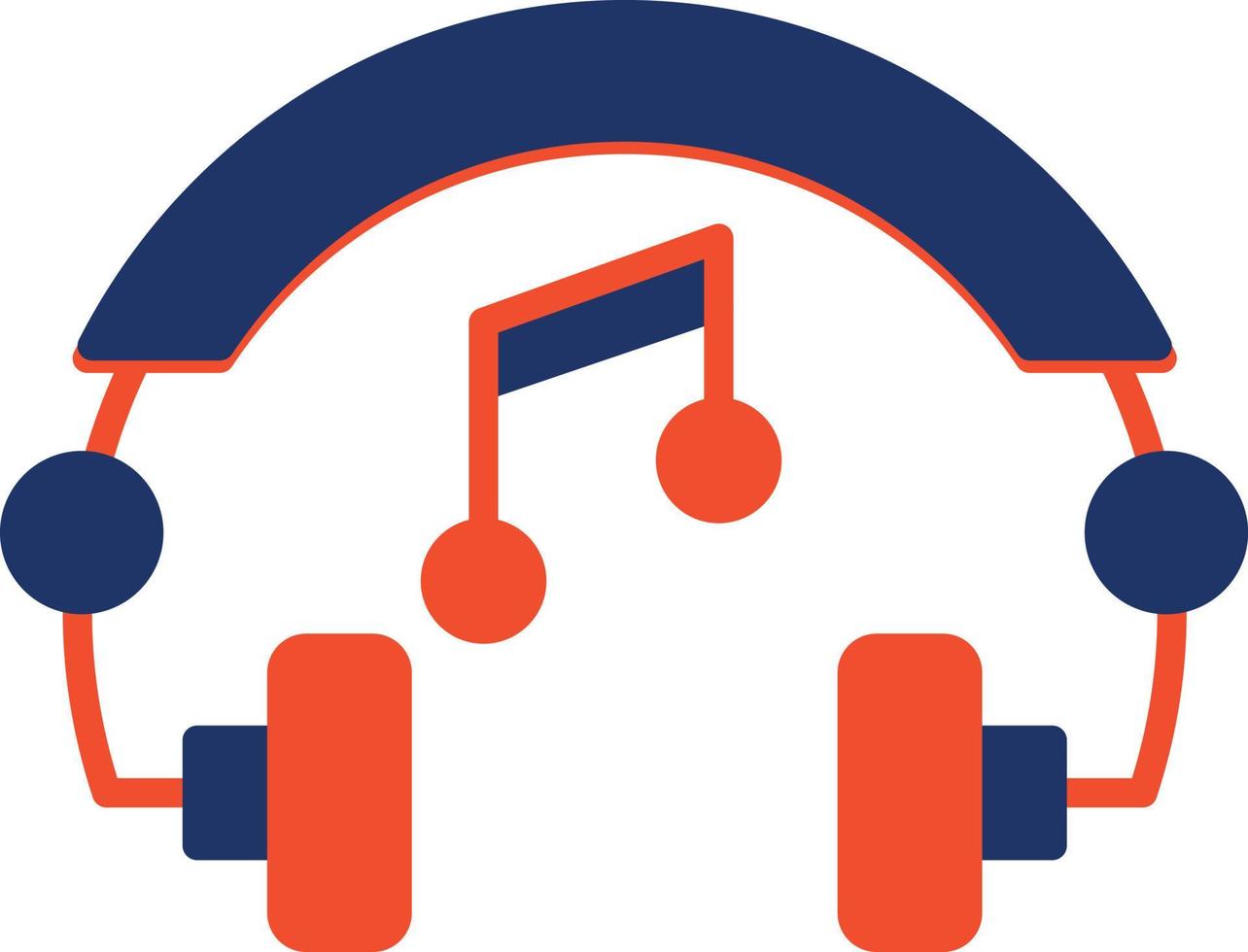 Headphones Color Icon vector