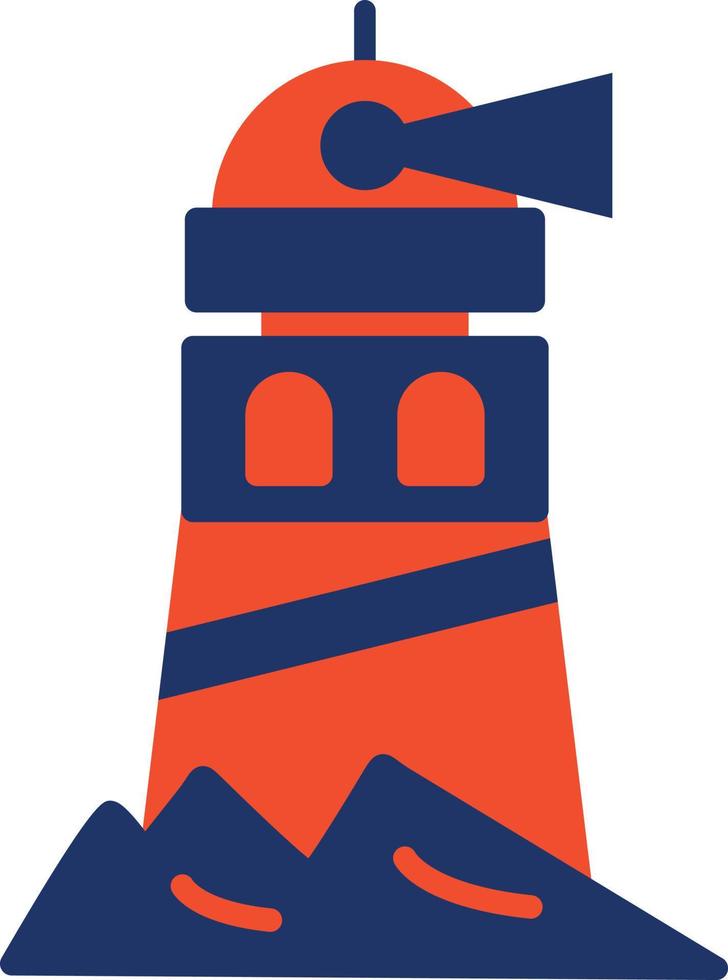 Lighthouse Color Icon vector