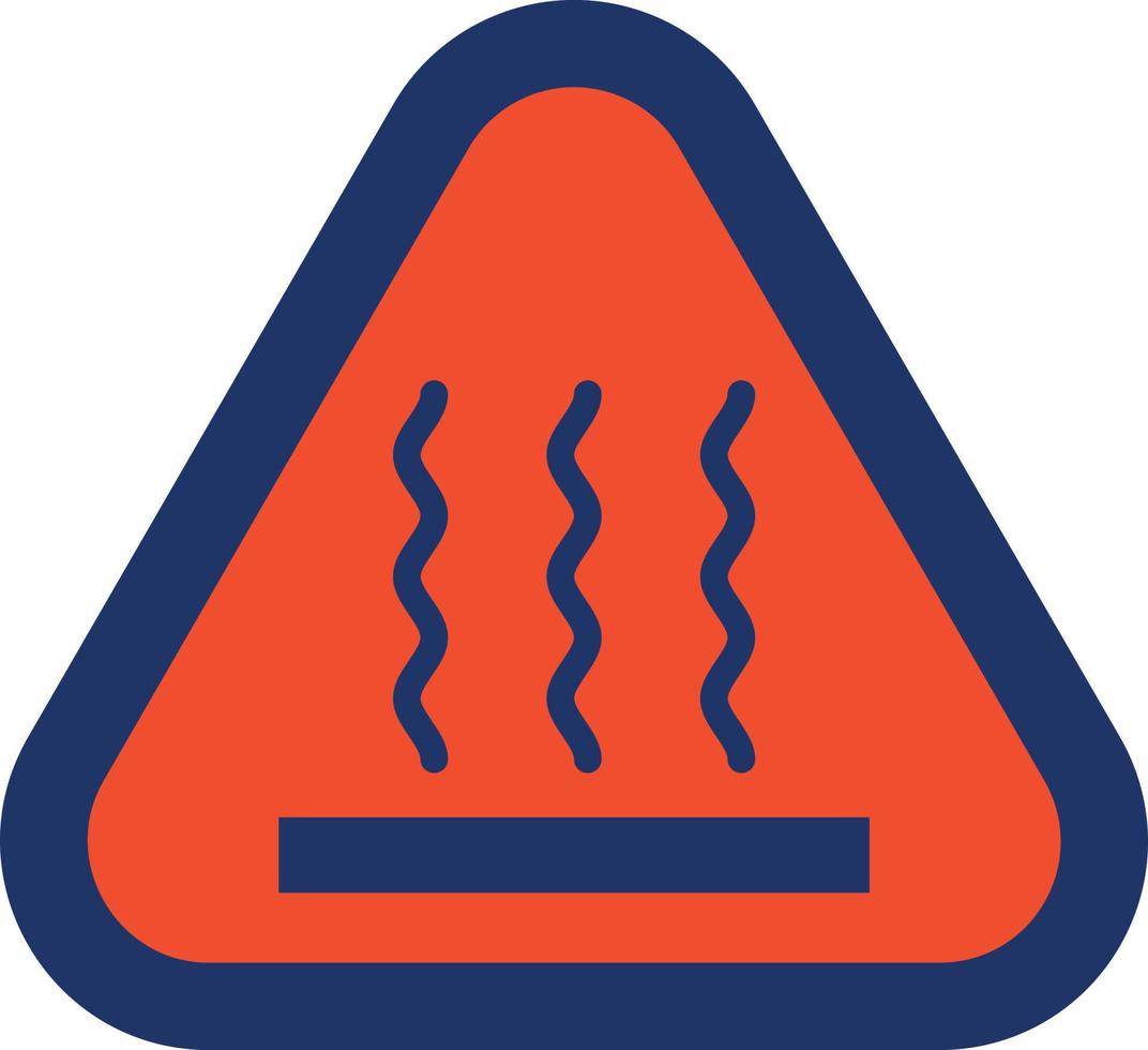 Hot Surface Color Icon vector