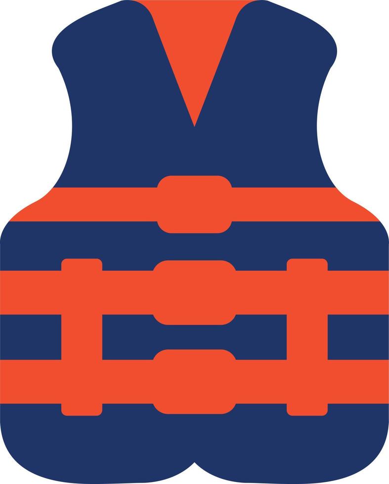 Life Jacket Color Icon vector