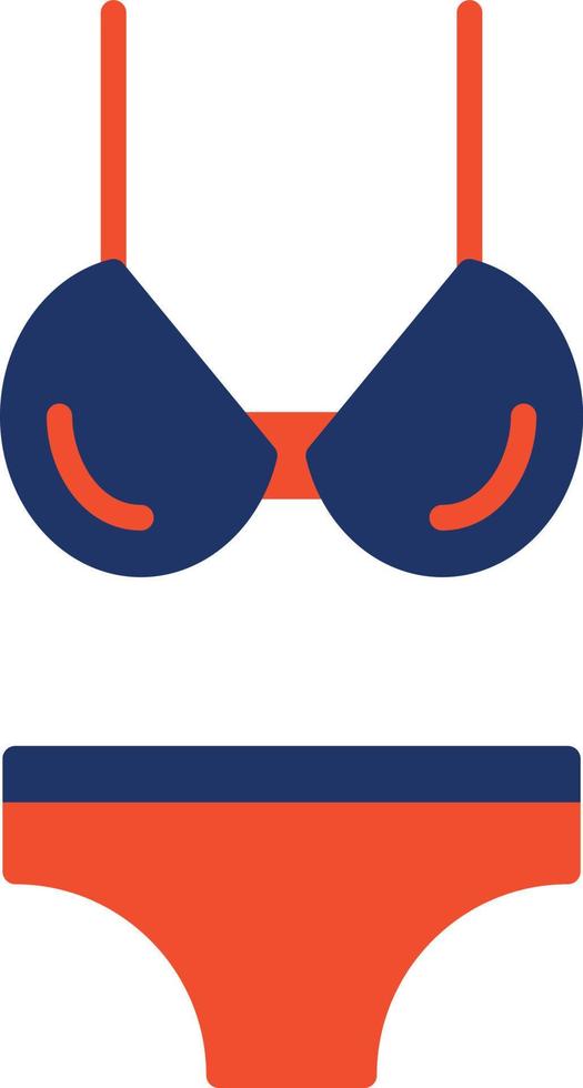 Bikini Color Icon vector