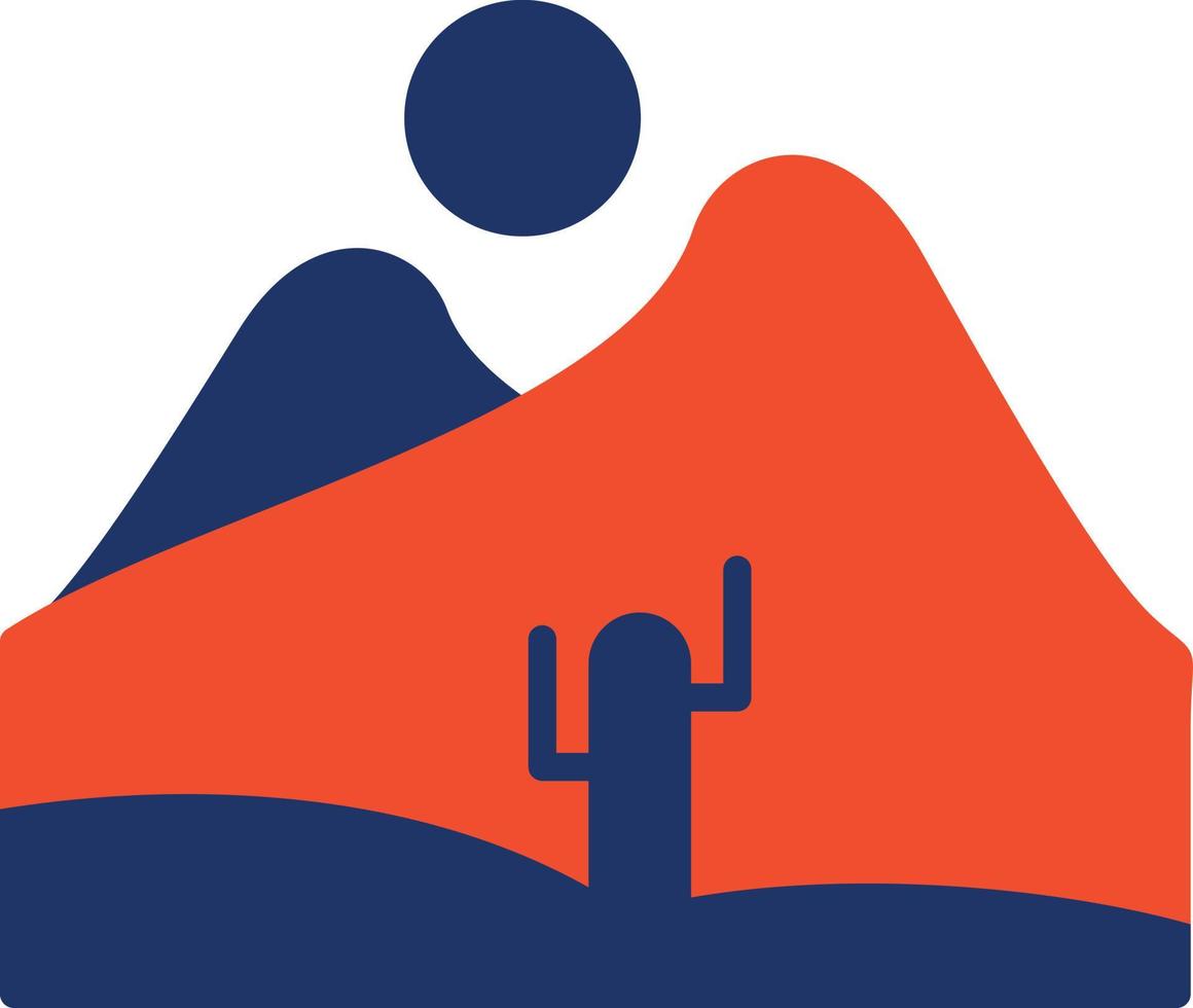 Desert Color Icon vector