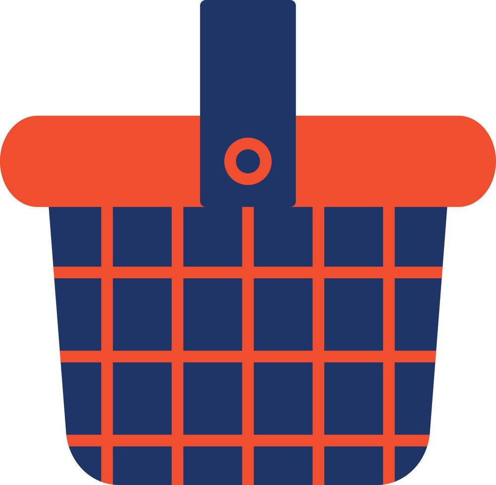 Picnic Basket Color Icon vector