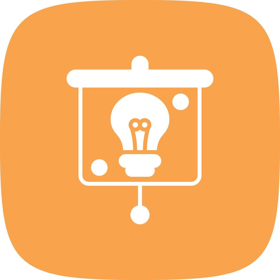 Education Presentation Glyph Round Corner vector
