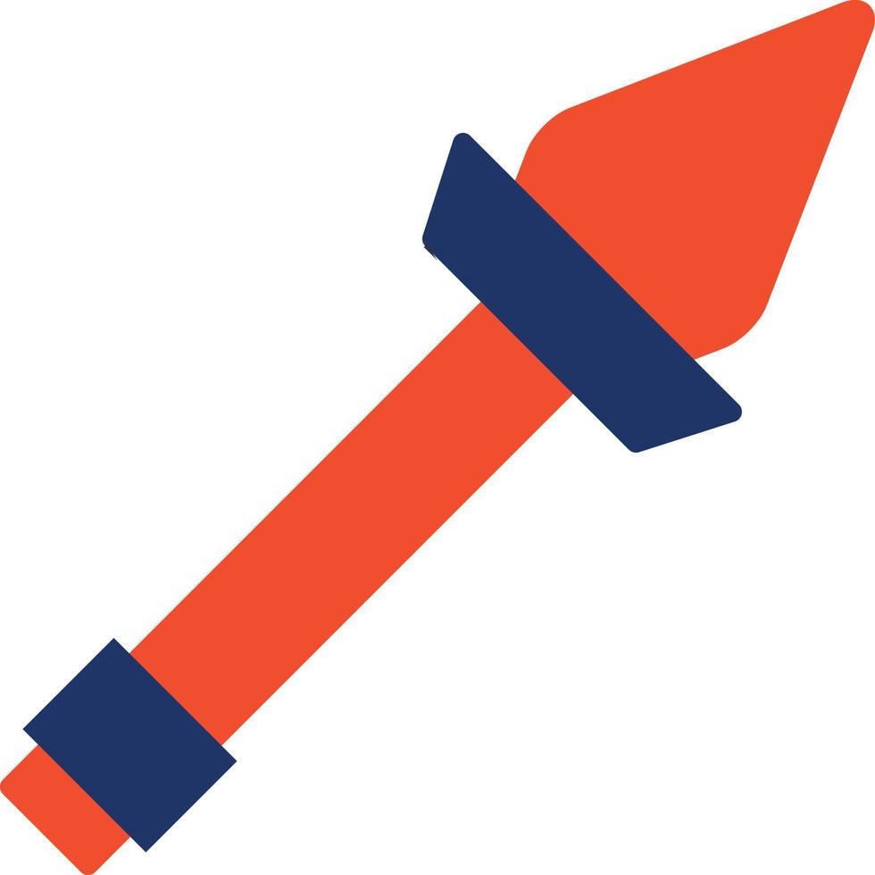 icono de color de lanza vector