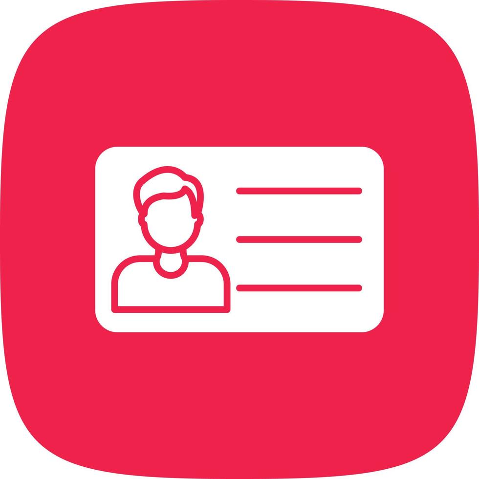 V Card Glyph Round Corner vector