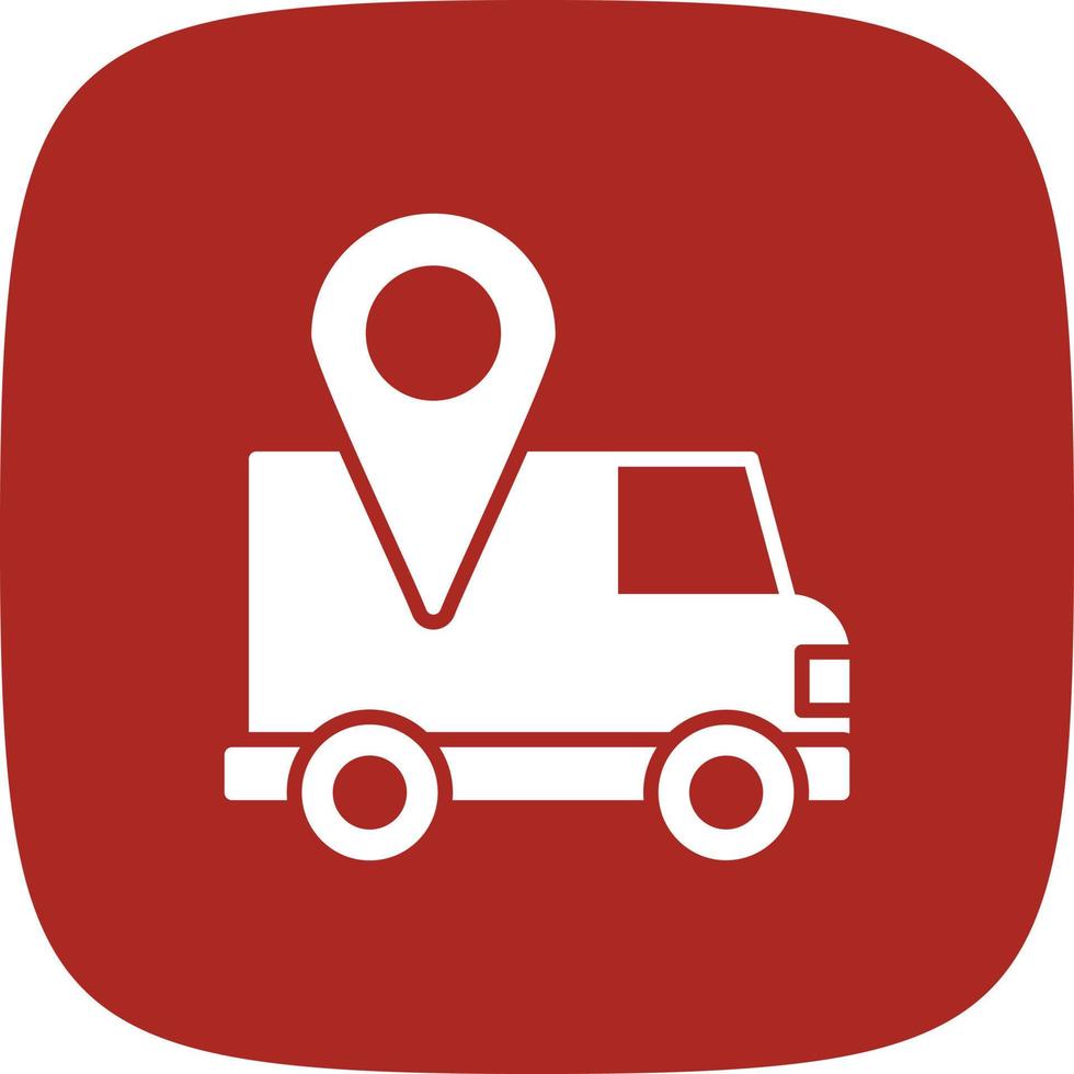 Direct Delivery Glyph Round Corner vector