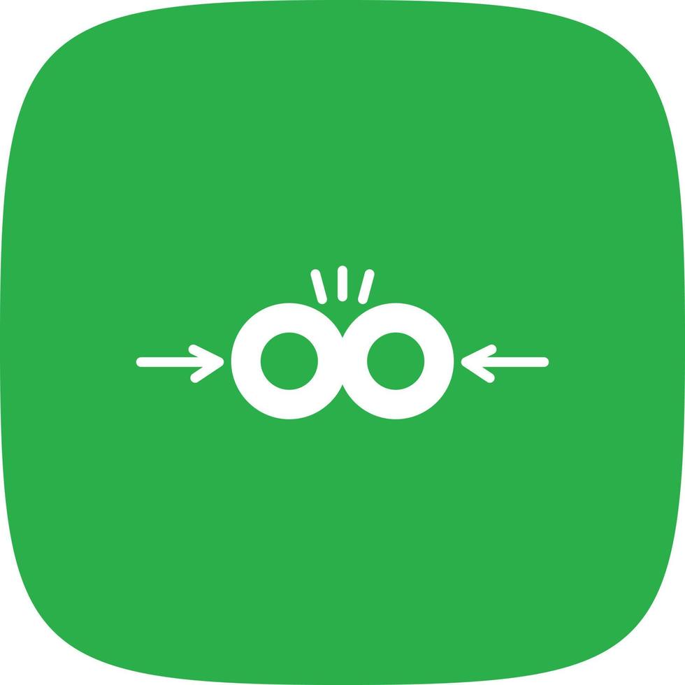 Collision Glyph Round Corner vector