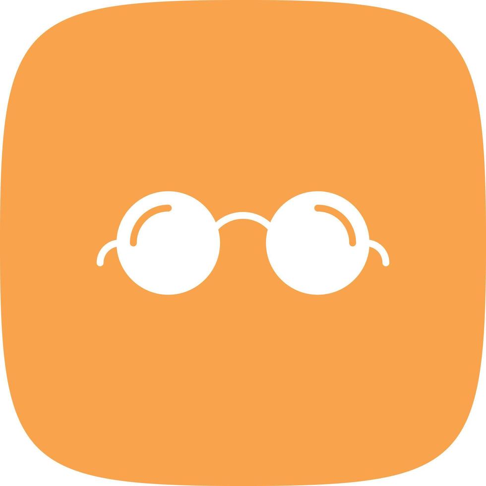 Glasses Glyph Round Corner vector